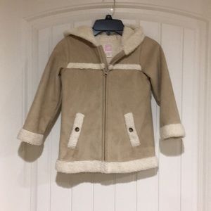 Suede coat for girls.